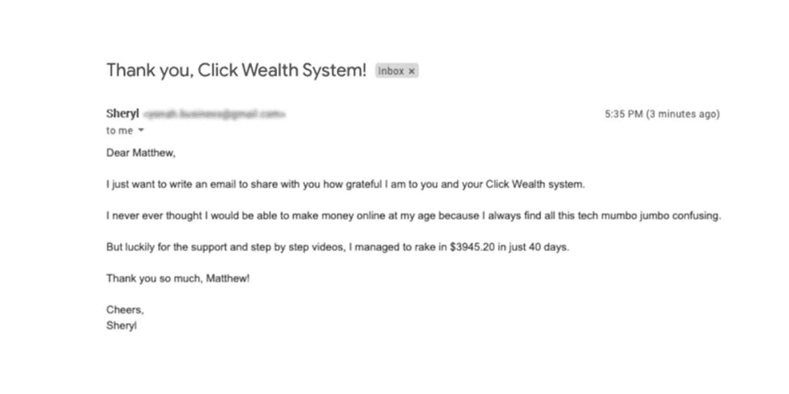 Click Wealth System program reviews