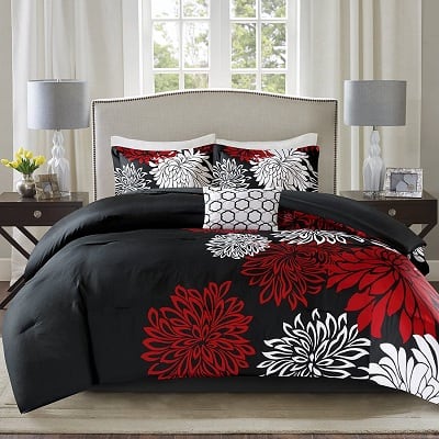 Comfort Spaces Enya Comforter Set- Modern Floral Design