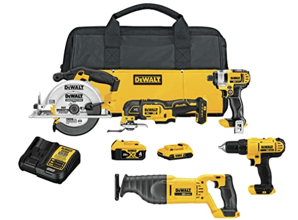 DEWALT 20V MAX Cordless Drill Combo Kit, 5-Tool (DCK551D1M1)