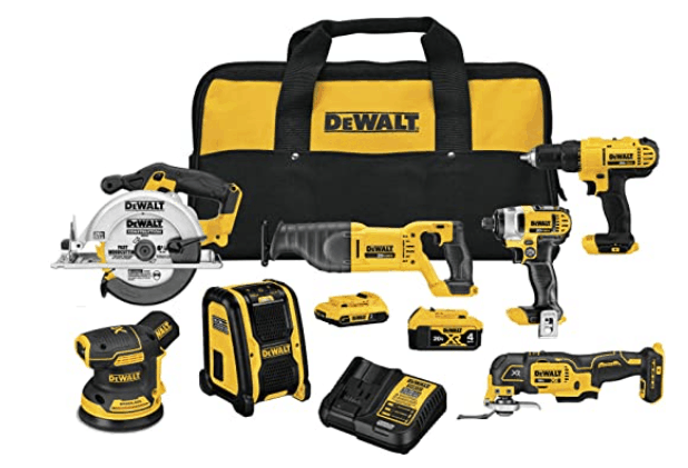 DEWALT 20V MAX Cordless Drill Combo Kit, 7-Tool (DCK771D1M1)