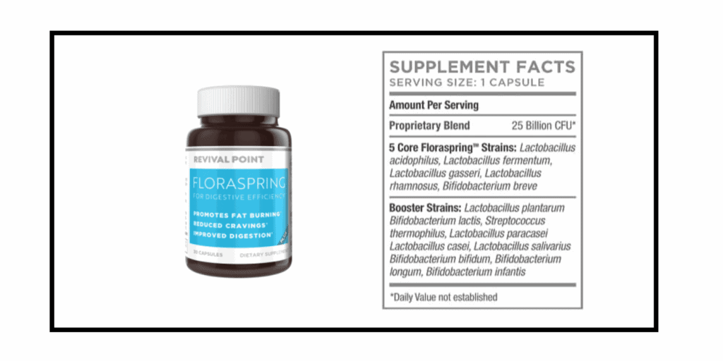 FloraSpring Probiotic dosage