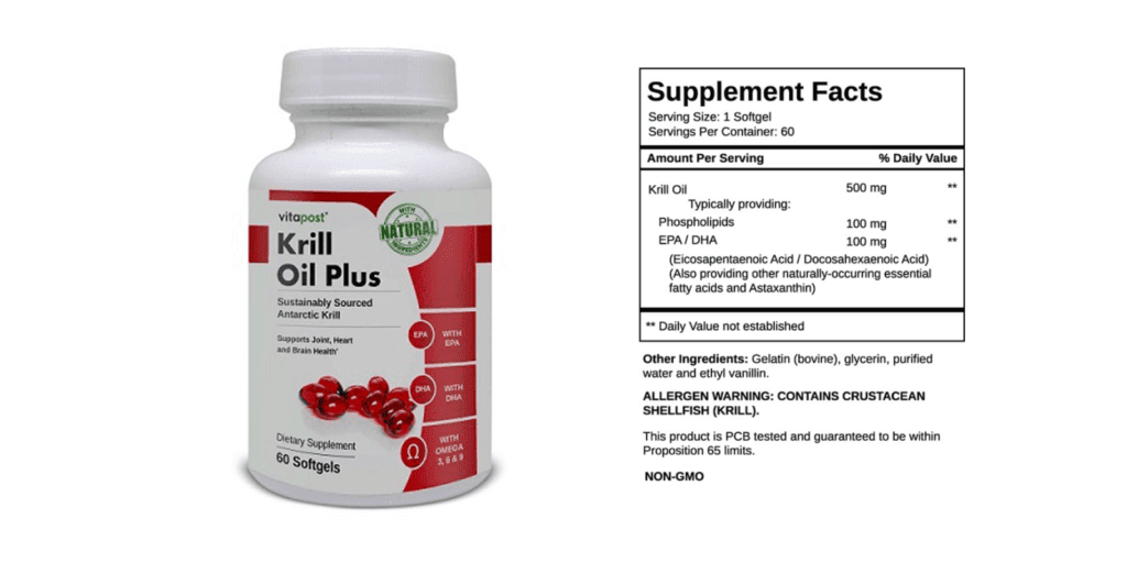 Krill Oil Plus-supplement facts