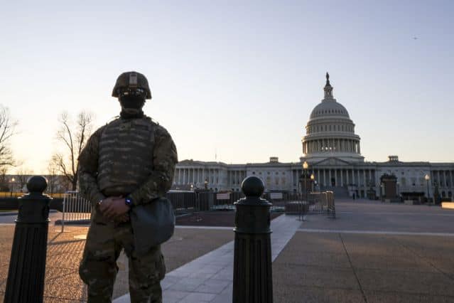 Washington, DC Prepares For Potential Unrest Ahead Of Presidential Inauguration