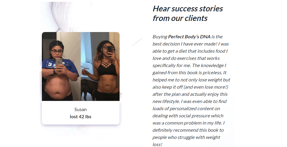 Perfect Body's DNA Guide reviews-success stories