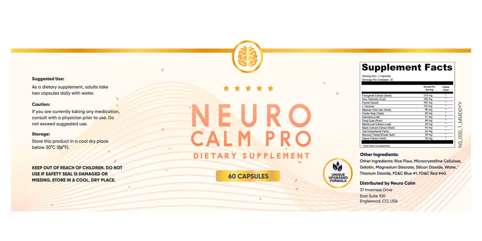 Neuro Calm Pro Dosage