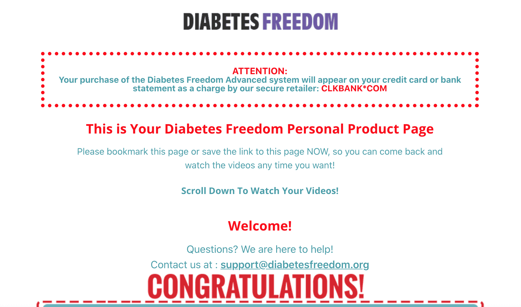 Diabetes Freedom consumer reports