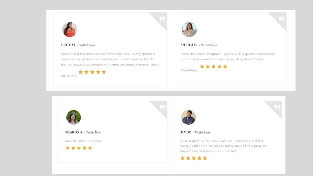 CitruSlim Customer reviews 