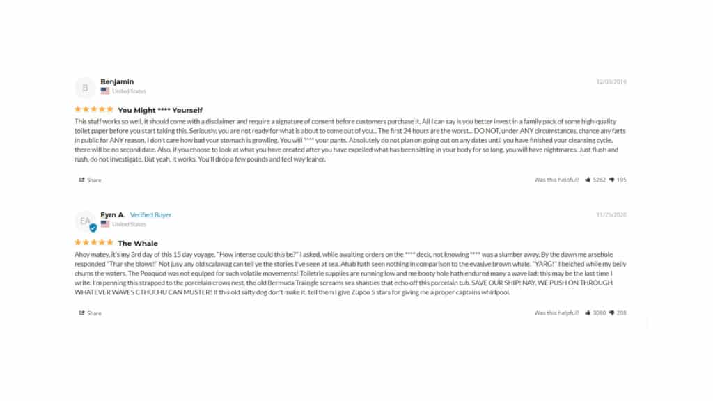 UMZU zuPOO Customer reviews