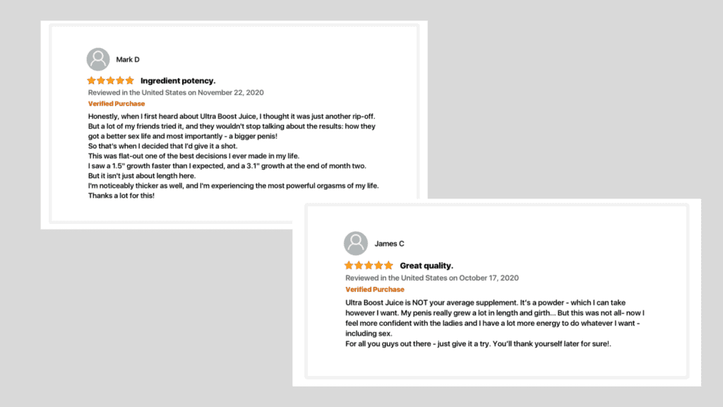 Ultra Boost Juice Customer Review