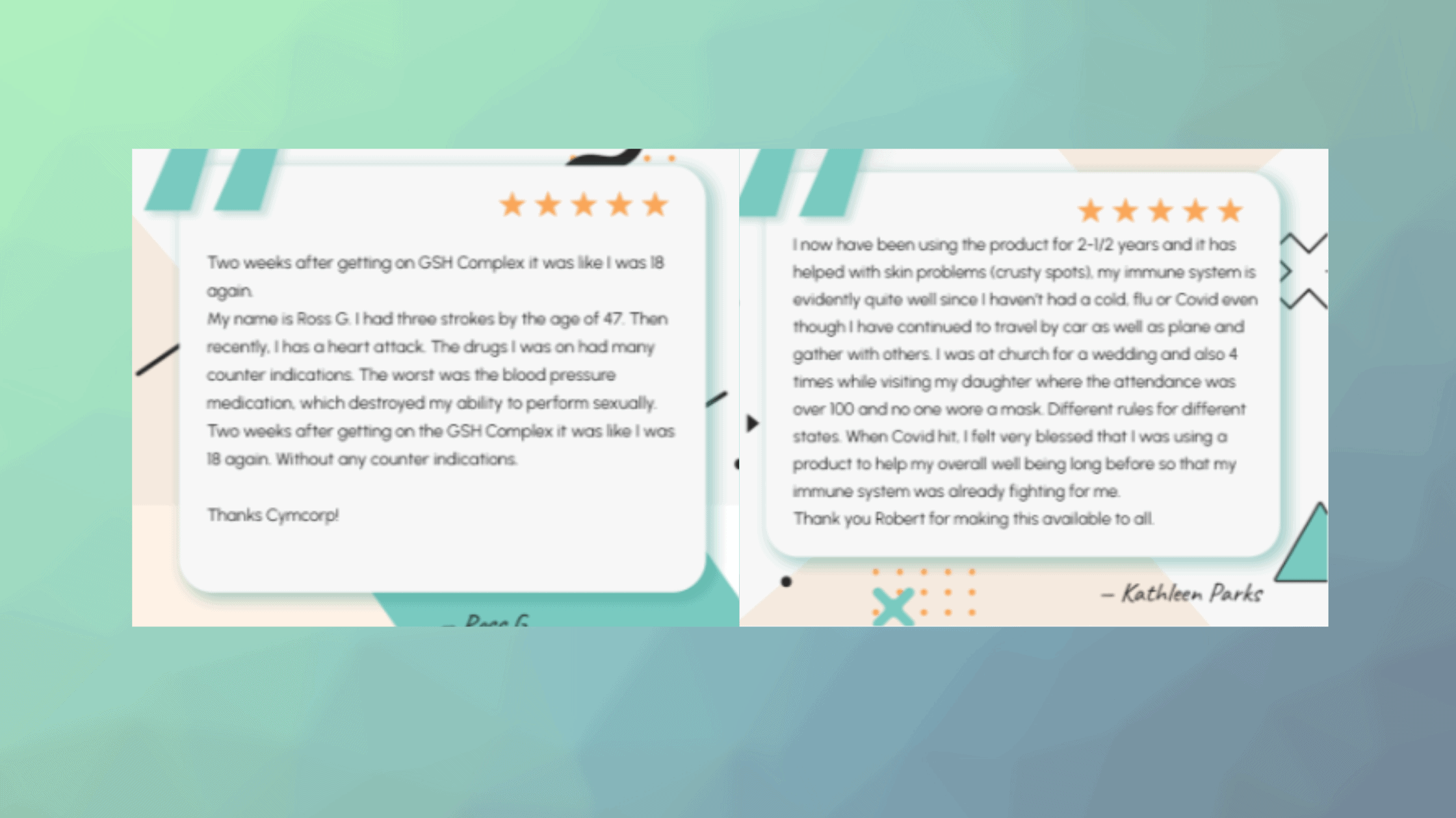 GSH Complex Customer Reviews