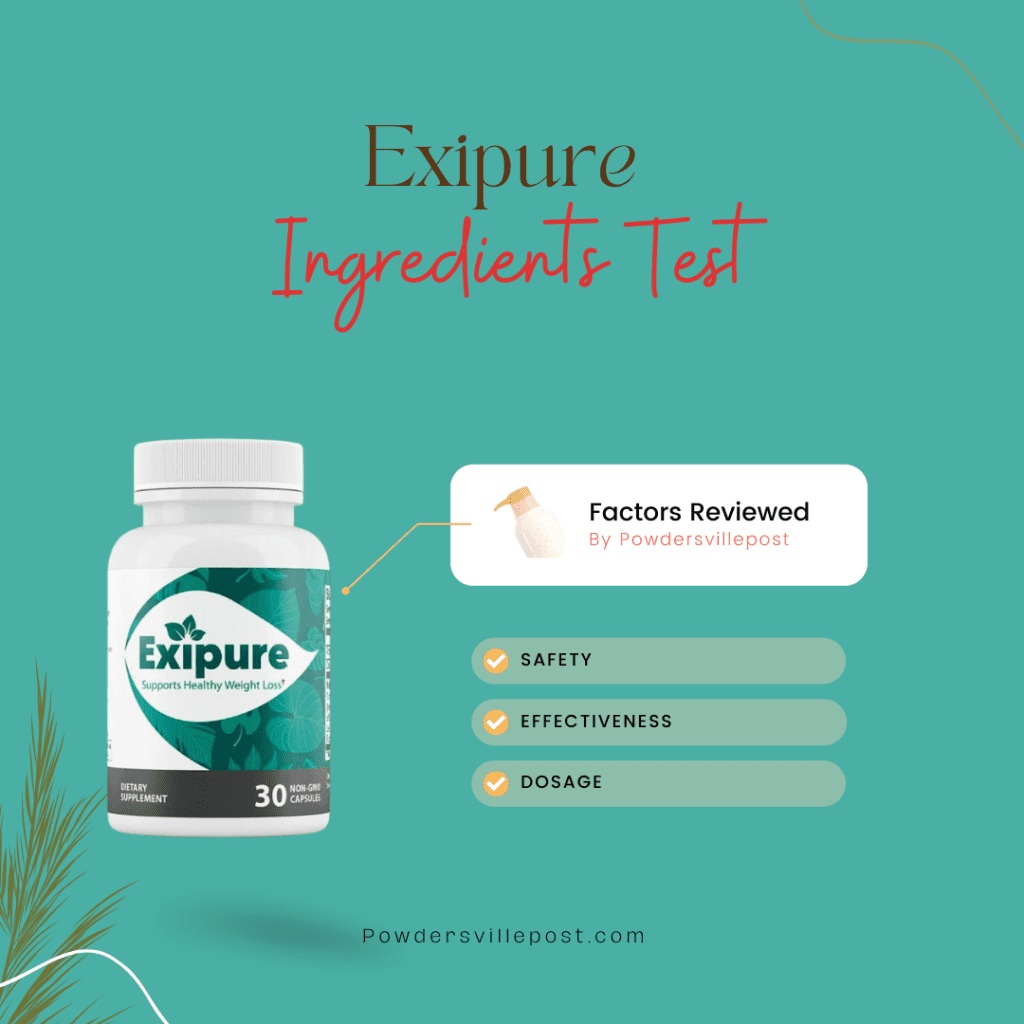 Exipure ingredients test