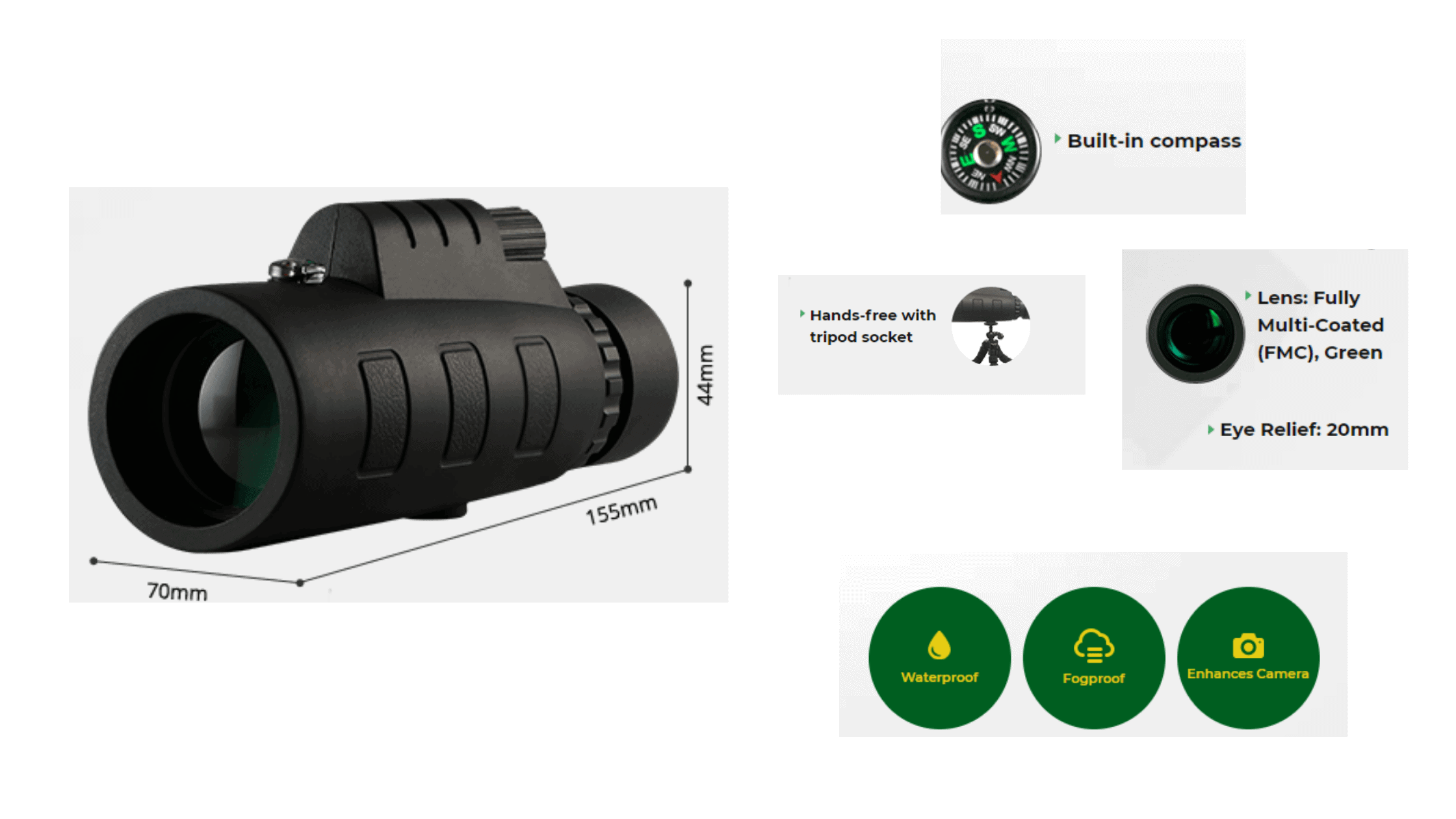 Features of Starscope Monocular