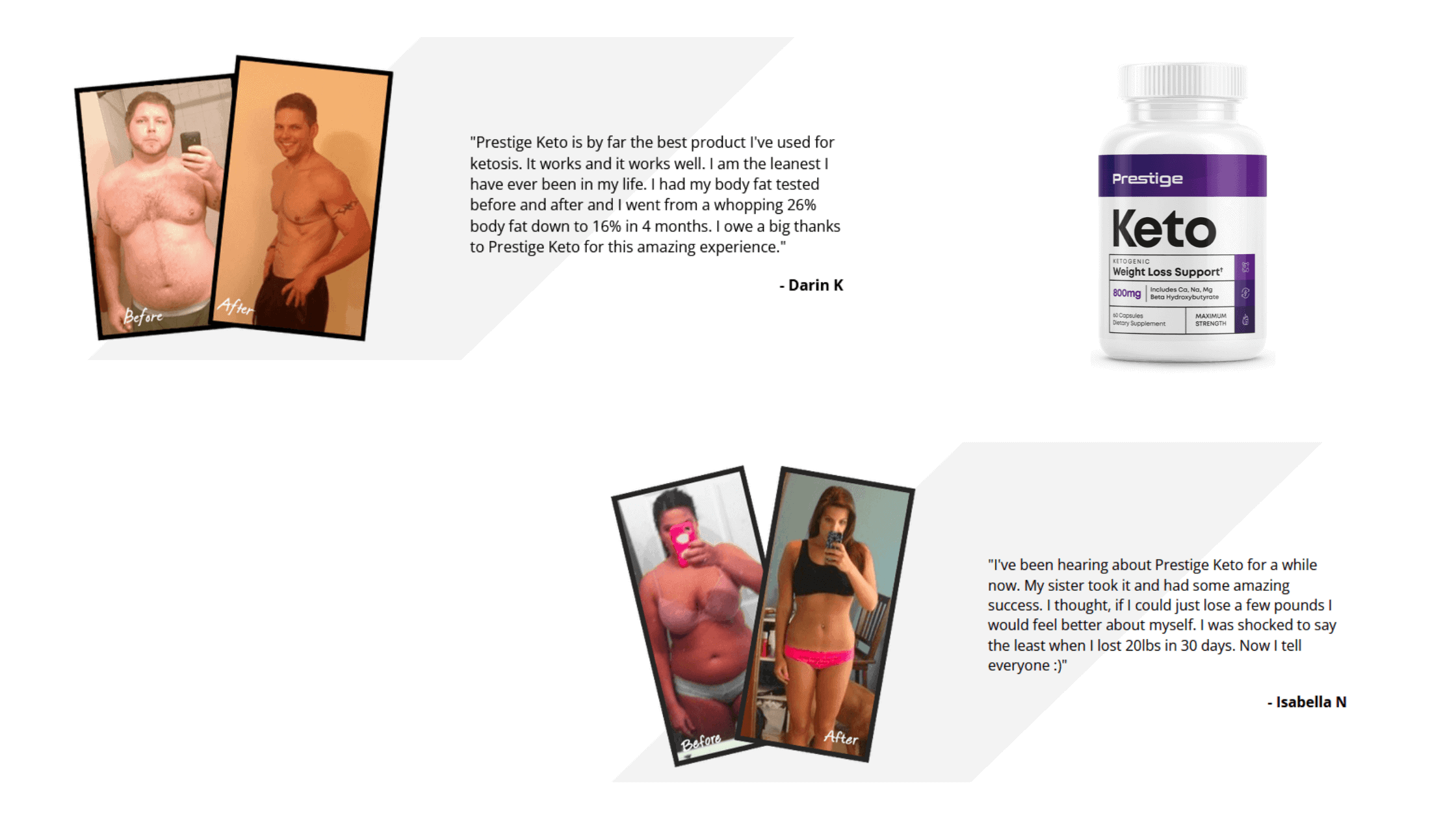 Prestige Keto Customer reviews