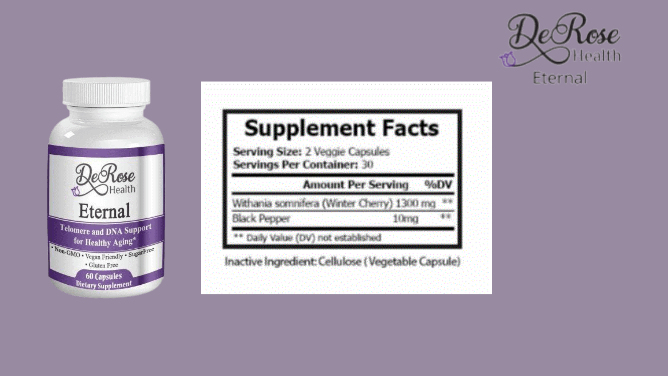 DeRose health eternal supplement facts