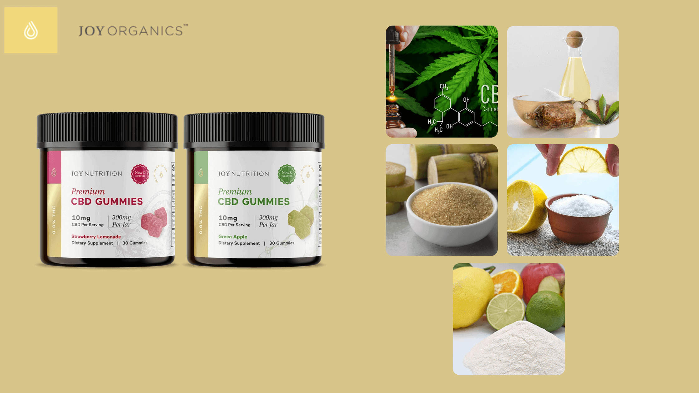 Joy Organics CBD Gummies ingredients