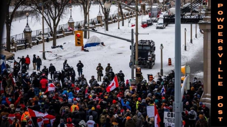 The Canadian Police Arrested Protesters Against The Covid Restrictions