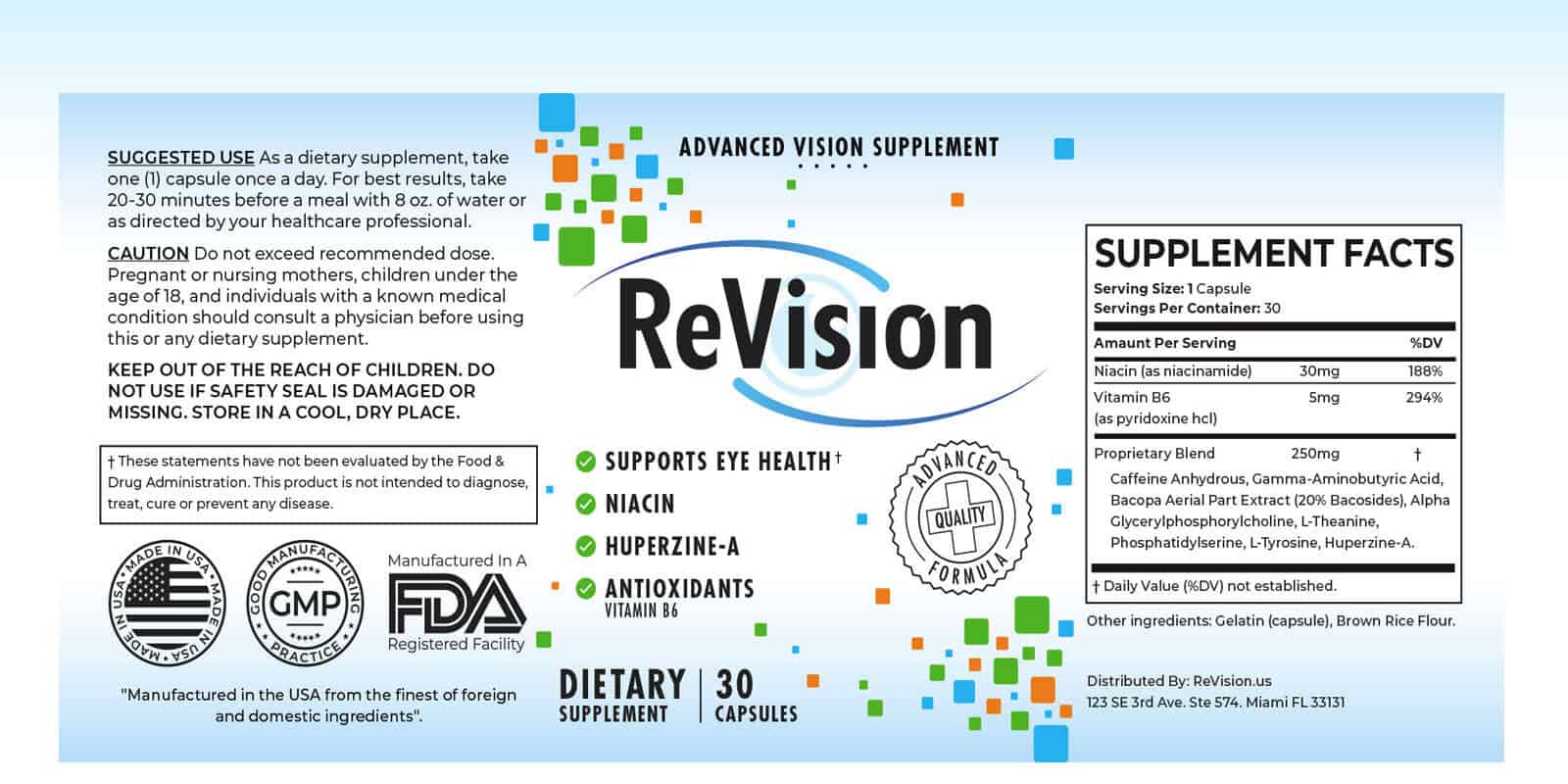 ReVision Supplement Dosage