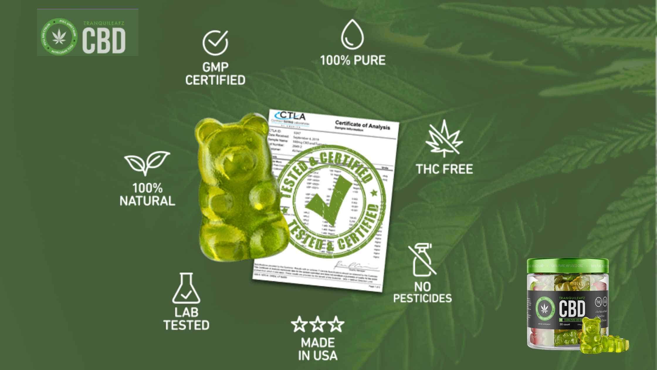 Tranquileafz CBD Gummies Features