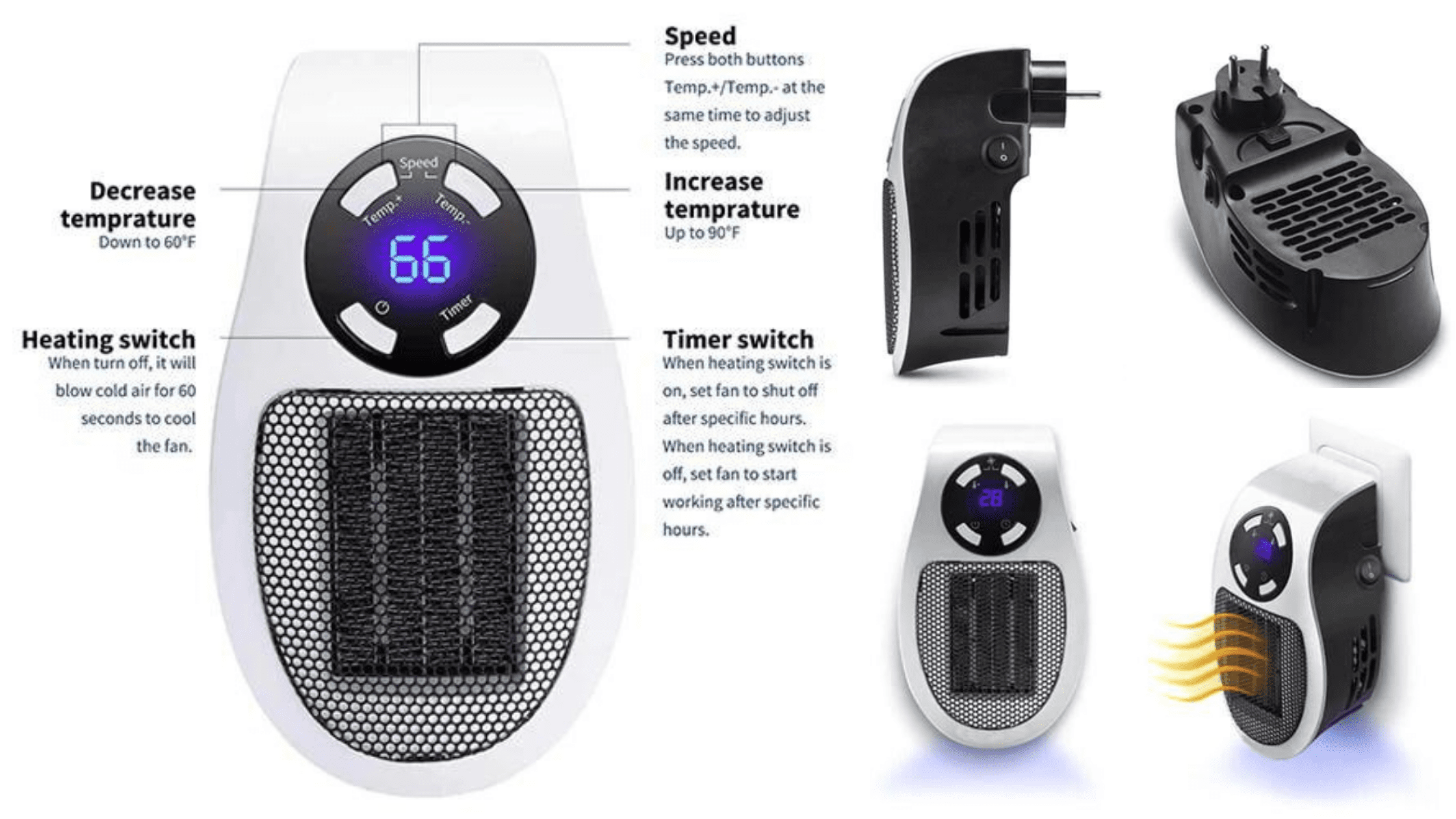 WarmAIR Heater Features