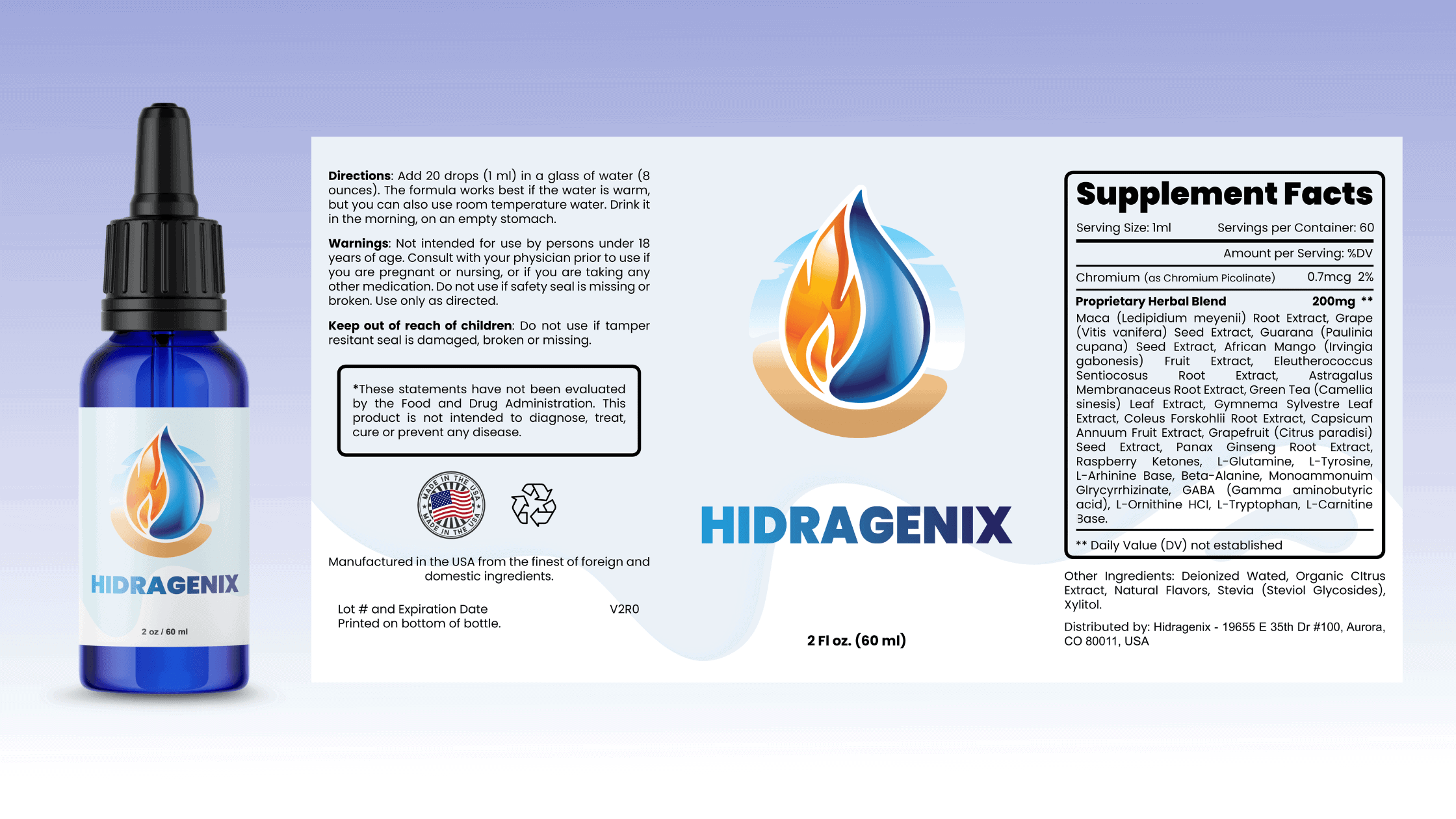 Hidragenix Dosage