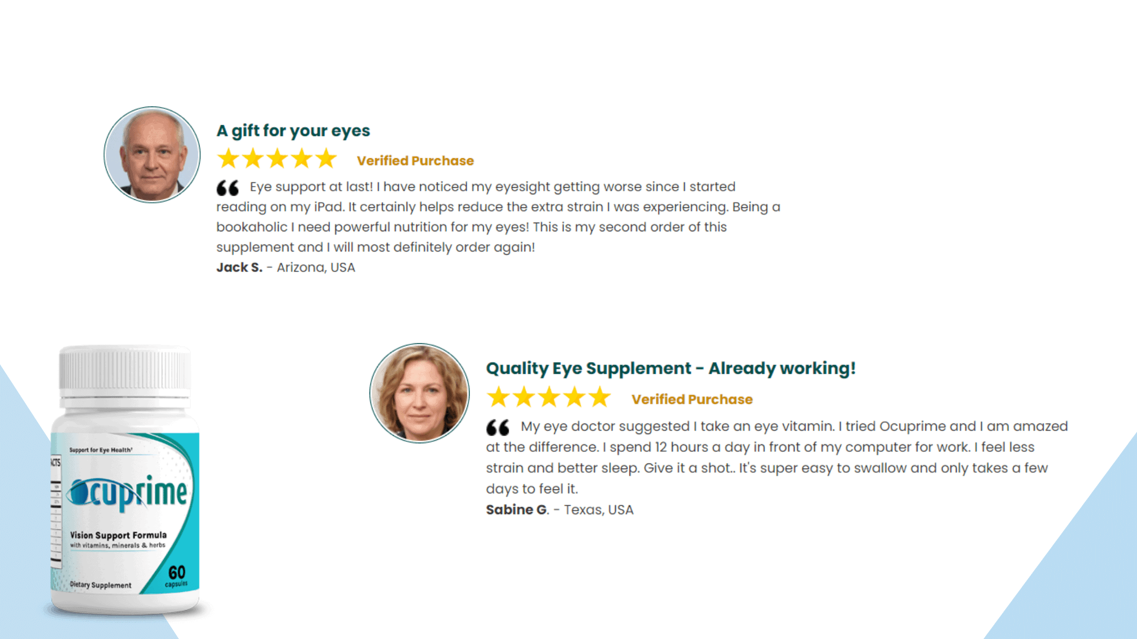 Ocuprime Customer Reviews