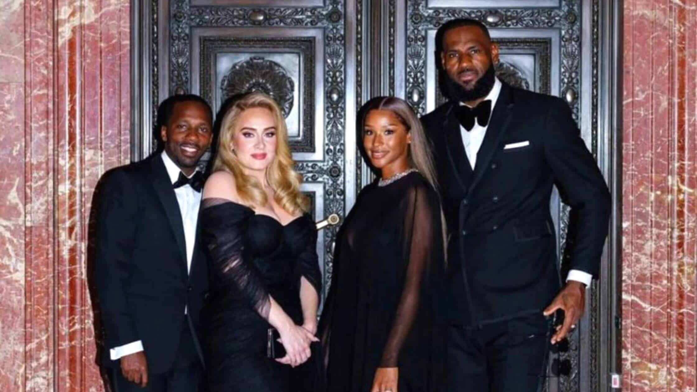 Adele Pose With Rich Paul At Kevin Love's Wedding In New York