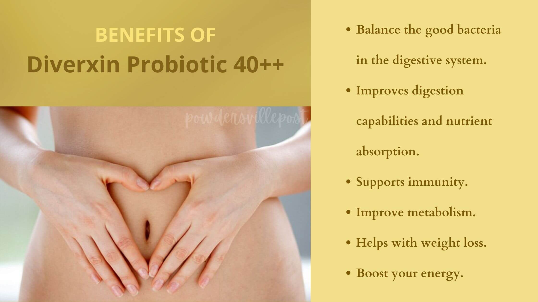 Diverxin Probiotic 40++ Benefits