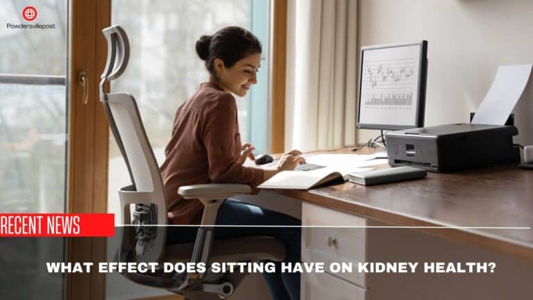 What Effect Does Sitting Have On Kidney Health?