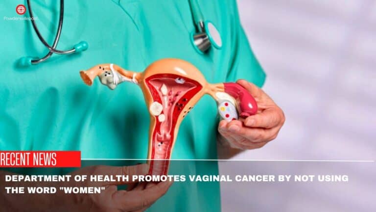 Department Of Health Promotes Vaginal Cancer By Not Using The Word “Women”