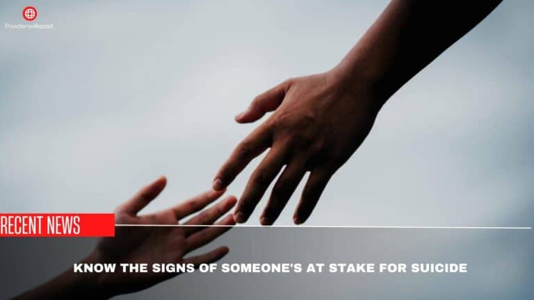 Know The Signs Of Someone Is At Stake For Suicide