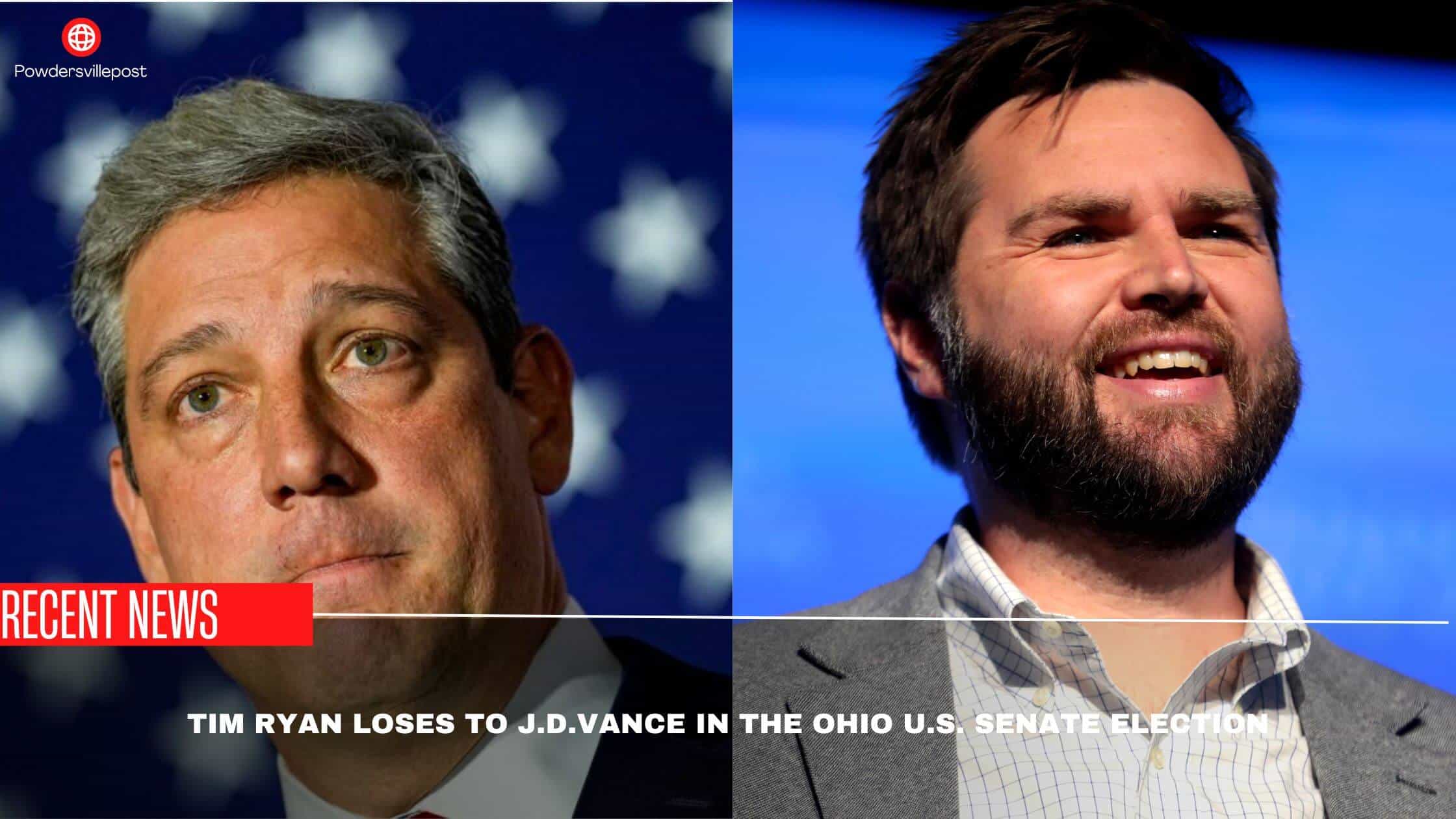 Tim Ryan Loses To J.D.Vance In The Ohio U.S. Senate Election