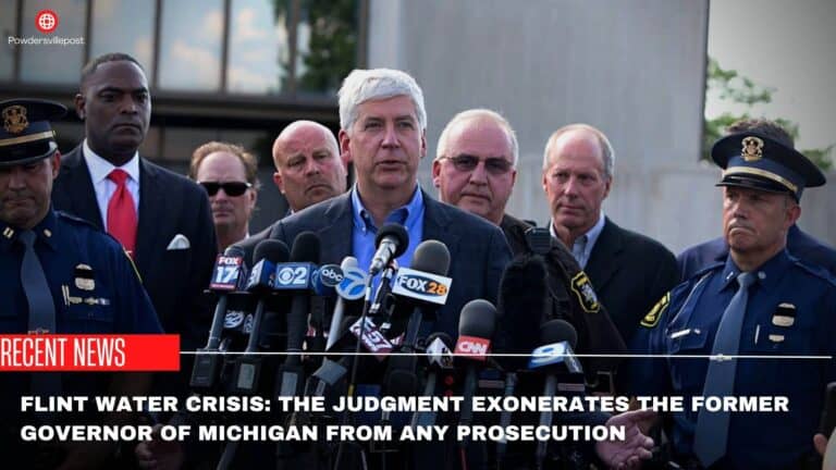 Flint Water Crisis: The Judgment Exonerates The Former Governor Of Michigan From Any Prosecution