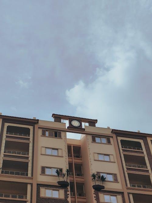 Free stock photo of apartment, architecture, beautiful sky Stock Photo