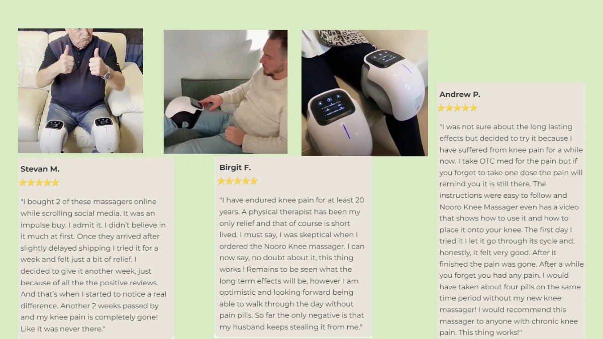 Nooro Knee Massager customer reviews